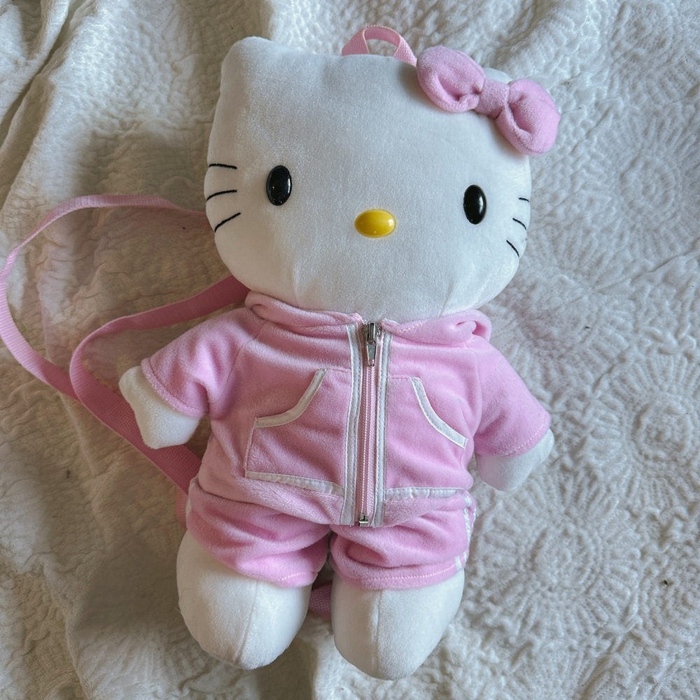 Hello kitty plush backpack